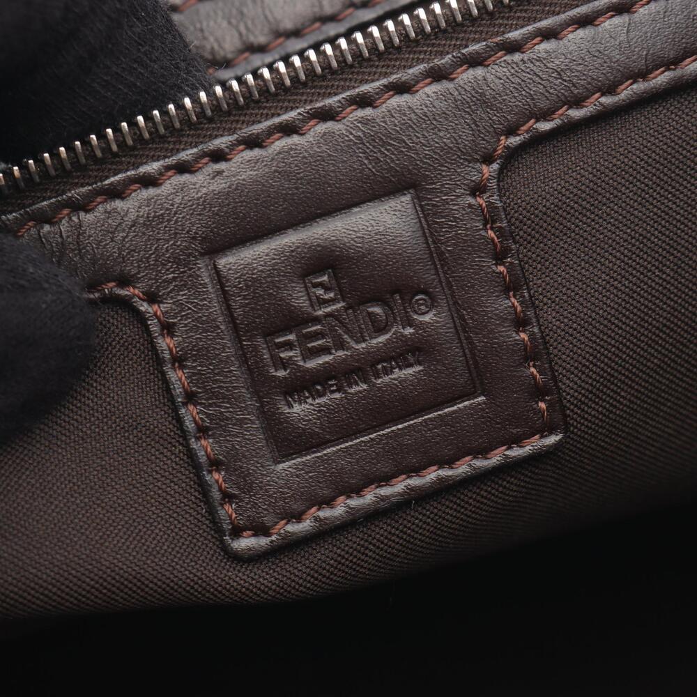 Fendi Zucca Tote Bag Canvas Leather Brown - Picture 4 of 9